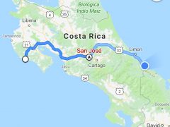 Costa Rica: From the Pacific to the Caribbean by bus